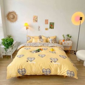 Premium Cotton 4 in 1 Queen Size Fitted Bedsheet - Q4