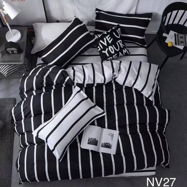 Premium Cotton 4 in 1 Queen Size Fitted Bedsheet - Q49