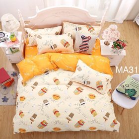 Premium Cotton 2 in 1 Single Size Fitted Bedsheet - S23