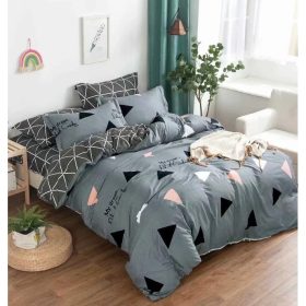 Premium Cotton 2 in 1 Single Size Fitted Bedsheet - S107 - Image 1