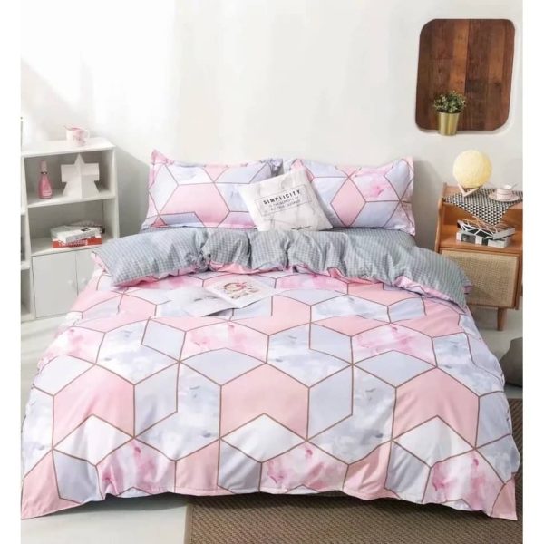 100% Cotton Single Size 3 in 1 Comforter Set Single Bedsheet - TS94