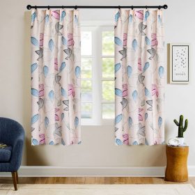 (Ready Stock) Hook Type Modern Curtain Semi Blackout Door Curtain - 116