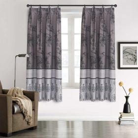 (Ready Stock) Hook Type Modern Curtain Semi Blackout Door Curtain - 105 - Image 1