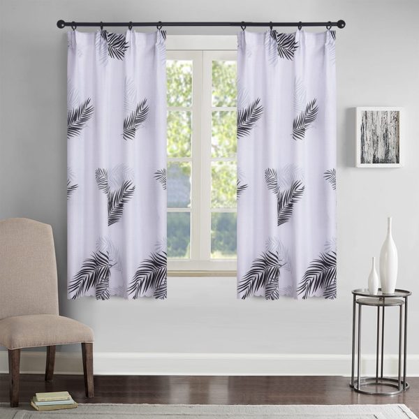 (Ready Stock) Hook Type Modern Curtain Semi Blackout Door Curtain - 112