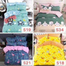 (Ready stock) 100% Cotton 2 in 1 Single Size Fitted Bedsheet - S8 - Image 6