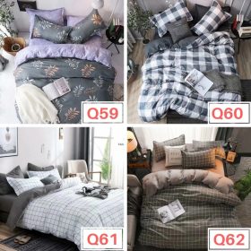 Premium Cotton 4 in 1 Queen Size Fitted Bedsheet - Q2 - Image 8