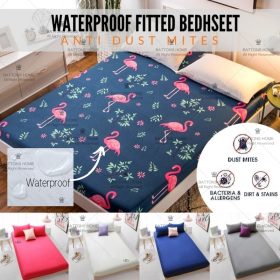 Single Size Waterproof Mattress Protector Fitted Bedsheet - Image 3