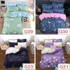 Premium Cotton 4 in 1 Queen Size Fitted Bedsheet - Q2 - Image 9