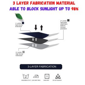 BOVINO Ring Eyelet / Hook Blackout Curtain UV Protection Curtain Grommet Top French Pleat Hook Ring - Dark Grey - Image 10