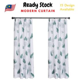 (Ready Stock) Hook Type Modern Curtain Semi Blackout Door Curtain - 019 - Image 3