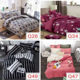 Premium Cotton 4 in 1 Queen Size Fitted Bedsheet - Q2 - Image 10