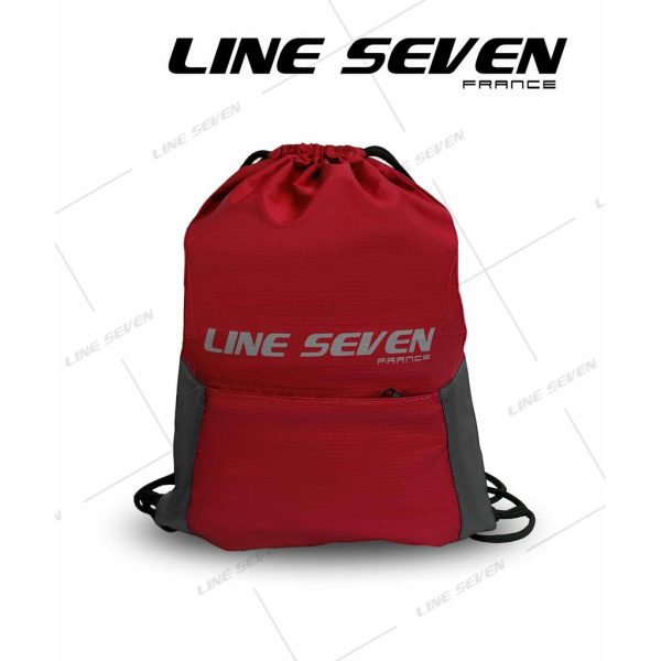LINE SEVEN Drawstring Bag / Outdoor Sports Bag 1098-DB - Red
