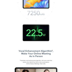 HONOR Pad 8 (6G+2G Extension+128G) 12-inch Eye-Comfort HONOR FullView Display丨Eight Super-Sound Speakers - Blue Hour - Image 11