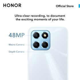 HONOR X8 5G Smartphone (6GB+128GB) Snapdragon 5G SoC丨5000mAh 22.5W Charge丨6G+2G RAM Turbo+128G - Midnight Black - Image 4