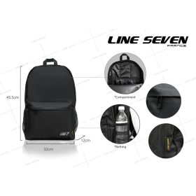 LINE SEVEN School Bag / Casual Backpack 1114-BP - Black - Image 4