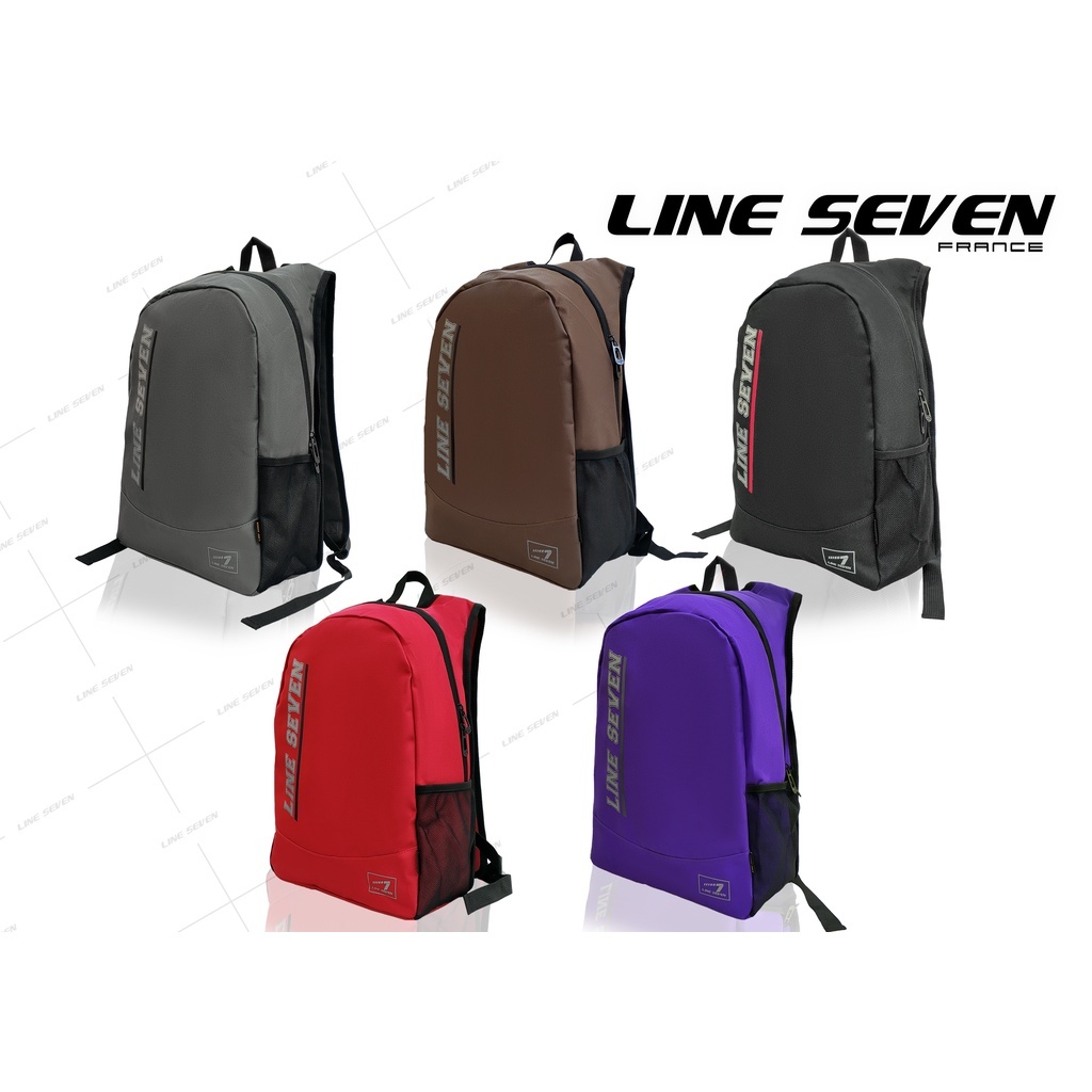 LINE SEVEN Casual Backpack / School Bag 1104-BP - Purple - Image 4