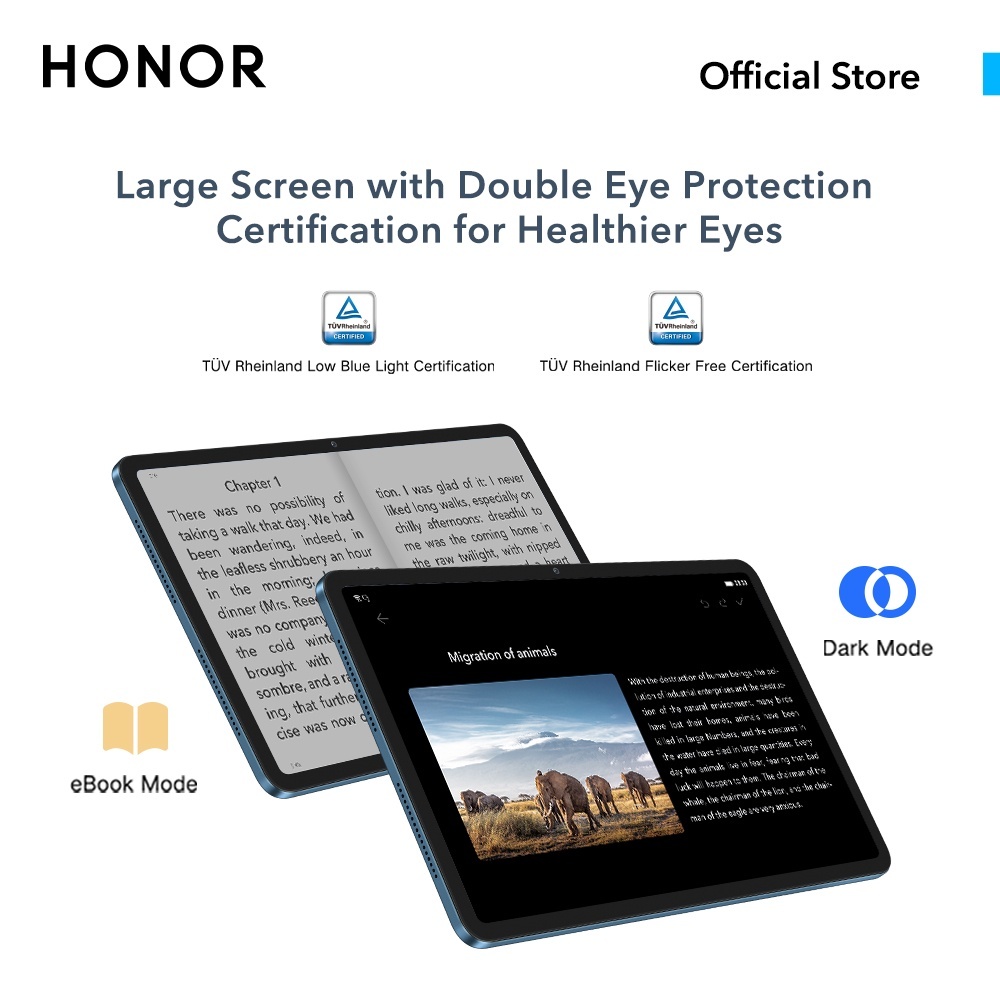 HONOR Pad 8 (6G+2G Extension+128G) 12-inch Eye-Comfort HONOR FullView Display丨Eight Super-Sound Speakers - Blue Hour - Image 5