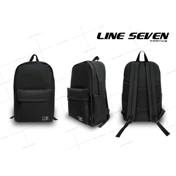 LINE SEVEN Casual Backpack / School Bag 1116-BP - Black