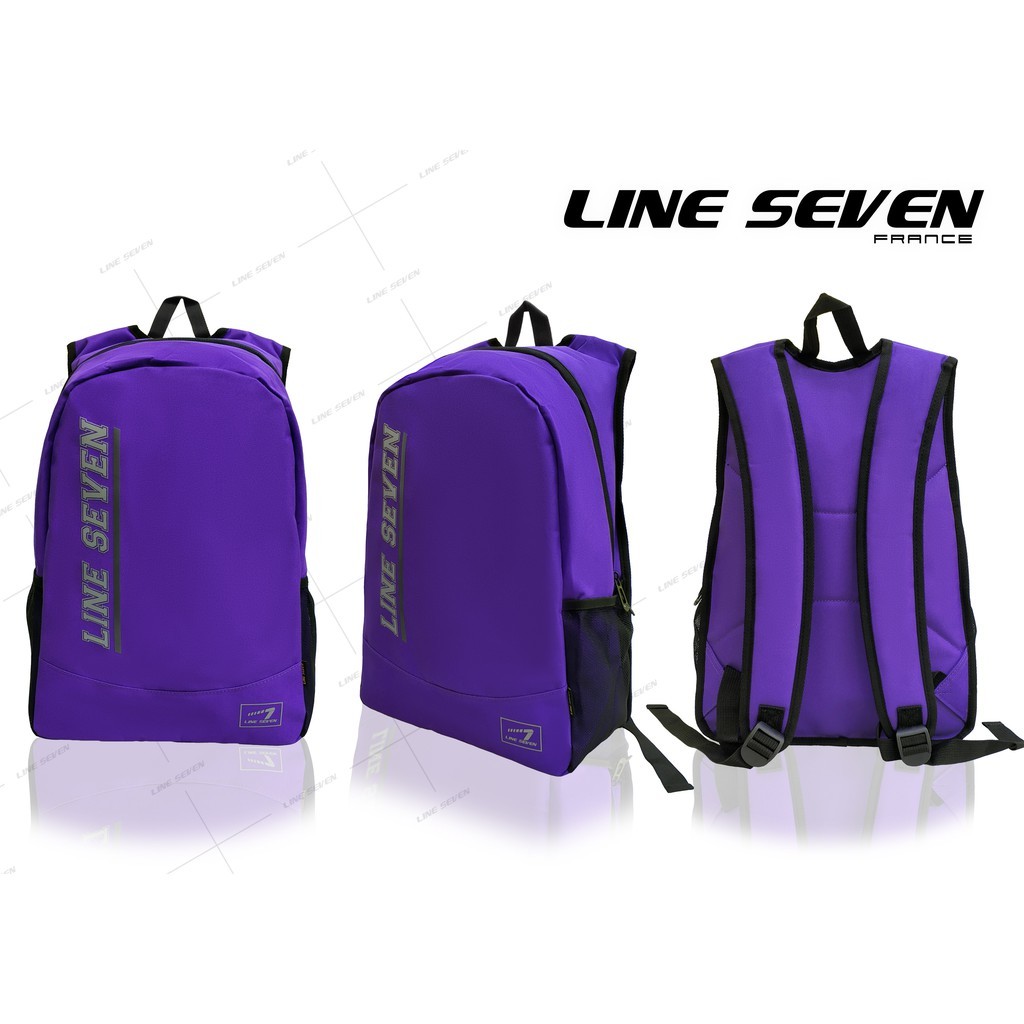 LINE SEVEN Casual Backpack / School Bag 1104-BP - Purple - Image 2