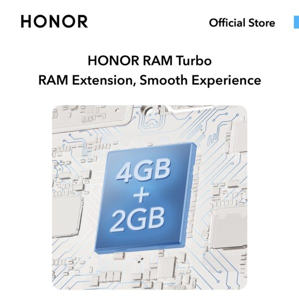 HONOR X7 Smartphone (4GB + 2GB Extension + 128GB/5000mAh Battery/6.74" FullView Display 90Hz/Snapdragon 680 Chipset) - Ocean Blue