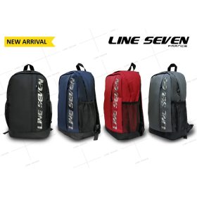 LINE SEVEN Casual Backpack / School Bag 1117-BP - Charcoal - Image 3