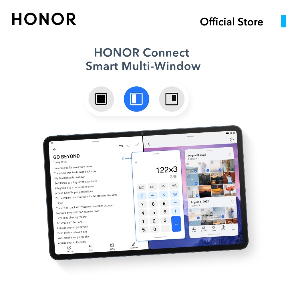 HONOR Pad 8 (6G+2G Extension+128G) 12-inch Eye-Comfort HONOR FullView Display丨Eight Super-Sound Speakers - Blue Hour - Image 14