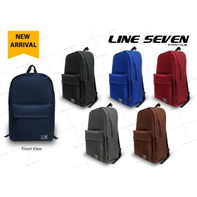 LINE SEVEN Casual Backpack / School Bag 1116-BP - Grey - Image 3