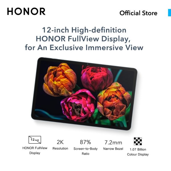 HONOR Pad 8 (6G+2G Extension+128G) 12-inch Eye-Comfort HONOR FullView Display丨Eight Super-Sound Speakers - Blue Hour