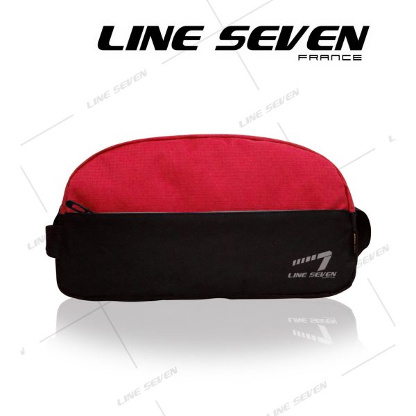 LINE SEVEN Sling Bag / Shoe Bag / Crossbody Bag / Shoulder Bag / Outdoor Bag 1079-SL - Black / Red