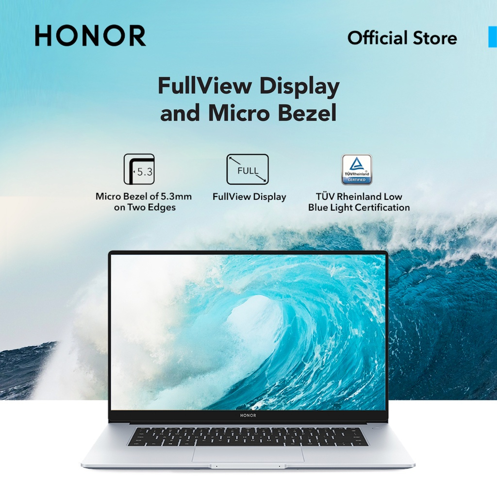 HONOR MagicBook 15 AMD Ryzen 5 5500U 15.6" 8GB RAM 256GB SSD[FREE Backpack] 2 Years Warranty - Mystic Silver - Image 2