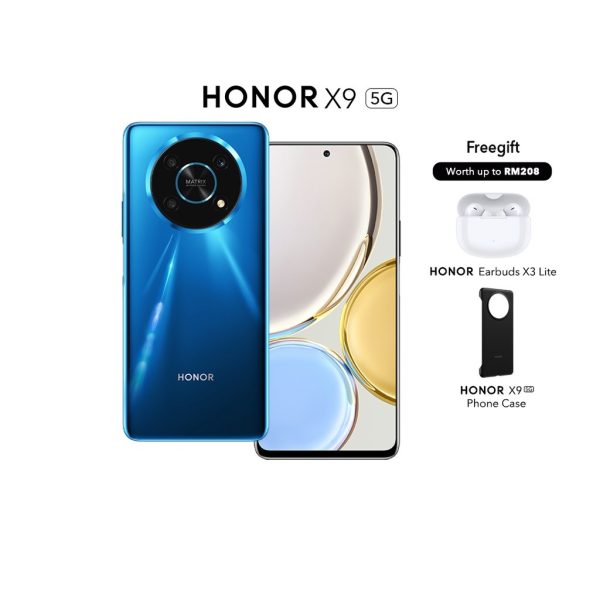 HONOR X9 5G Smartphone(8GB + 128GB) 6.81"FullView Display,120Hz | 66W SuperCharge | Snapdragon 695 5G Chipset - Ocean Blue