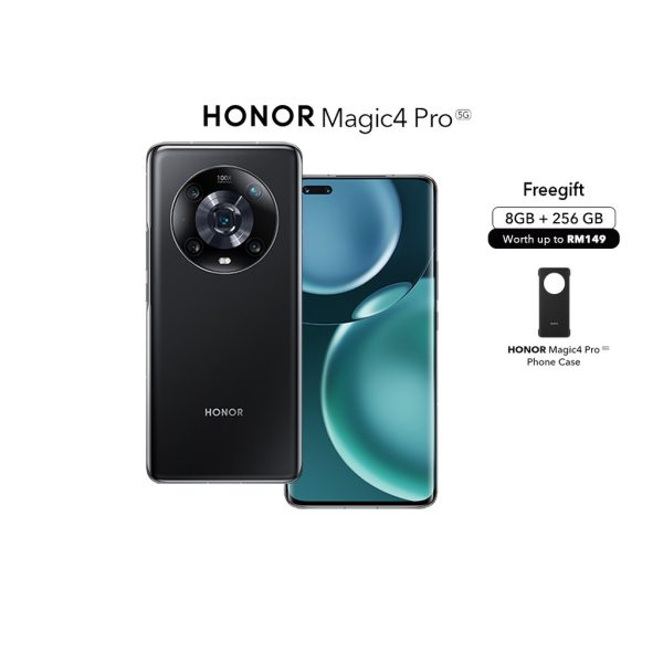 HONOR Magic4 Pro Smartphone Ultra Fusion Photography World's 1st 1920Hz PWM Dimming LTPO Display - Black