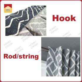 Hook / Rod Modern Curtain Semi Blackout Window Door Curtain - D077 - Image 3