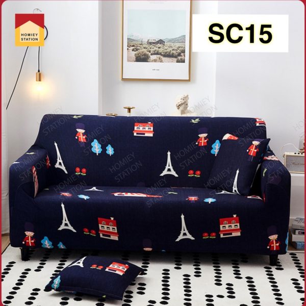 Sofa Cover 1/2/3 Seater Couch Slip Cushion L shape Universal Slipcover Elastic - SC15