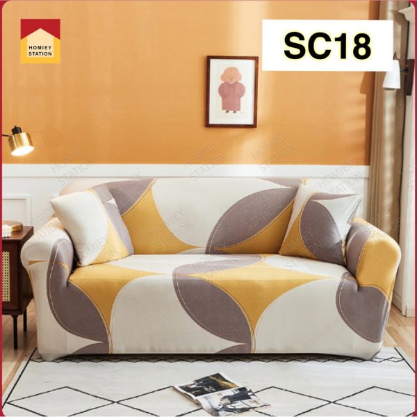 Sofa Cover 1/2/3 Seater Couch Slip Cushion L shape Universal Slipcover Elastic - SC18