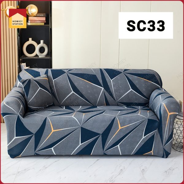 Sofa Cover 1/2/3 Seater Couch Slip Cushion L shape Universal Slipcover Elastic - SC33