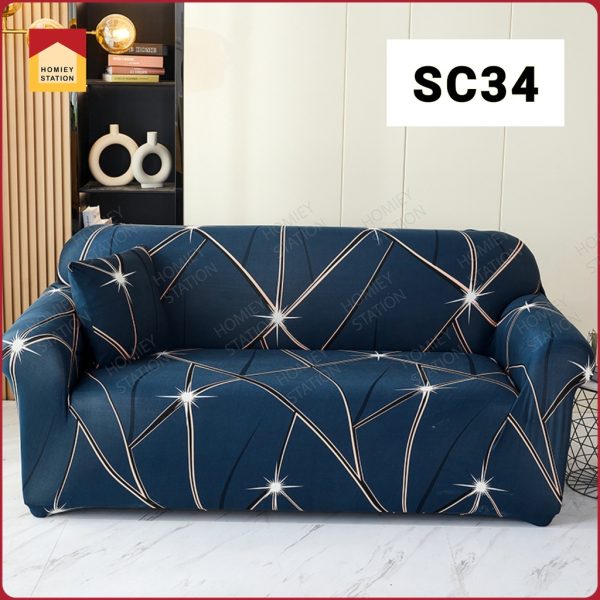 Sofa Cover 1/2/3 Seater Couch Slip Cushion L shape Universal Slipcover Elastic - SC34