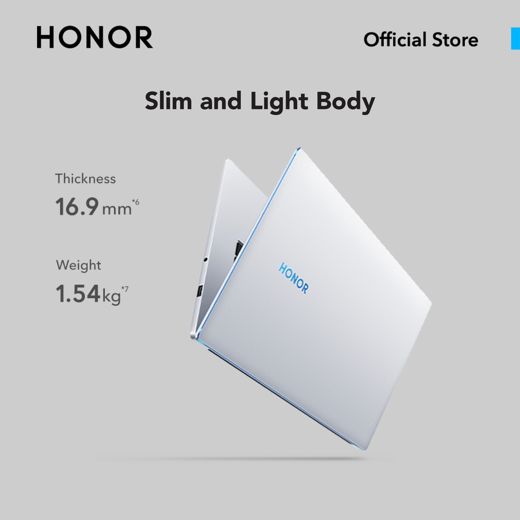HONOR MagicBook 15 AMD Ryzen 5 5500U 15.6" 8GB RAM 256GB SSD[FREE Backpack] 2 Years Warranty - Mystic Silver - Image 3