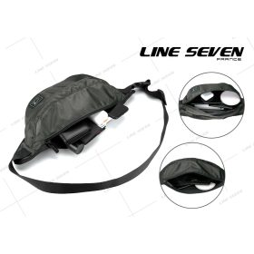 LINE SEVEN Pouch Bag / Waist Pouch / Crossbody Bag / Unisex Bag 1107-PB - Black - Image 4