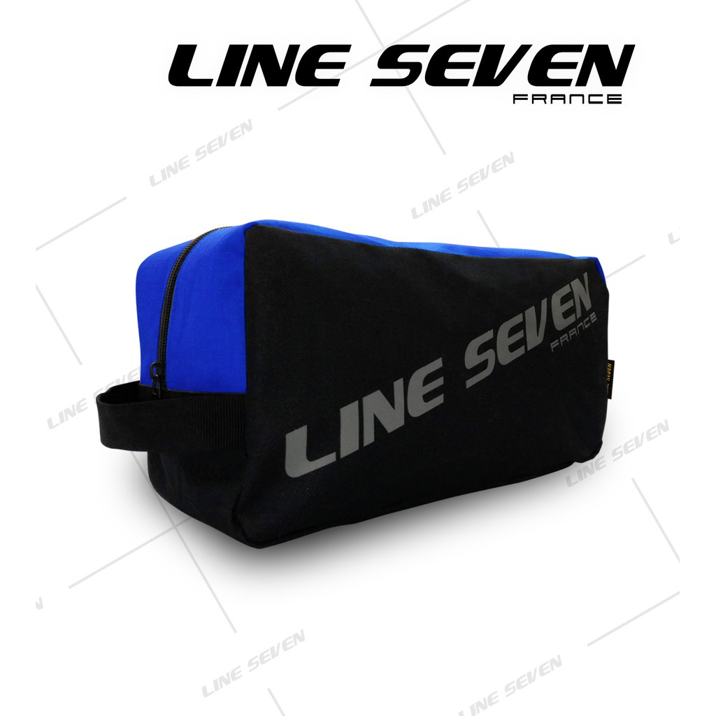 LINE SEVEN Shoe Bag / Outdoor Sports Bag 1078-SB - Black / Royal - Image 1