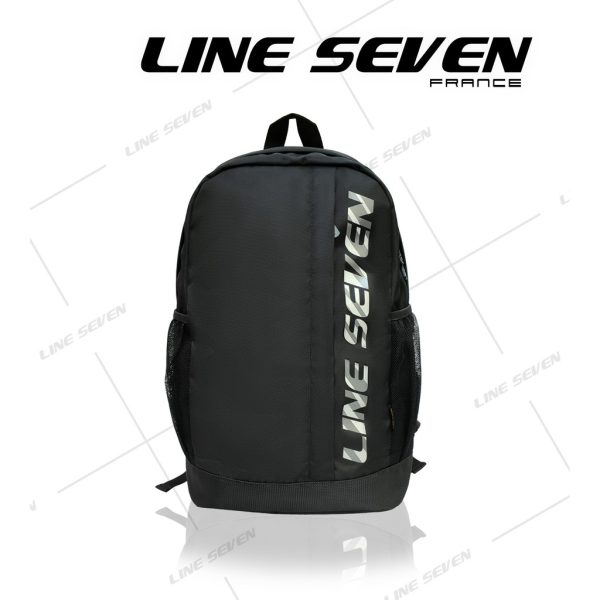 LINE SEVEN Casual Backpack / School Bag 1117-BP - Black