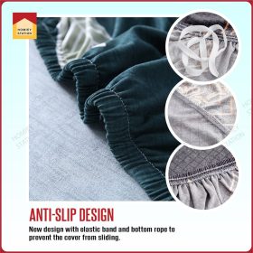 Sofa Cover 1/2/3 Seater Couch Slip Cushion L shape Universal Slipcover Elastic - SC32 - Image 5