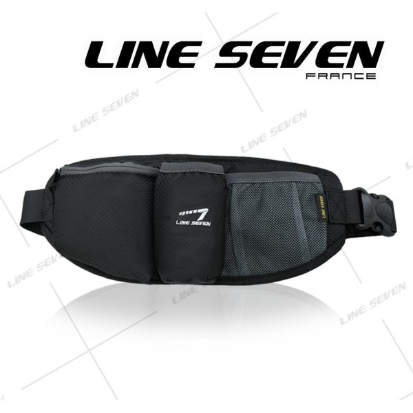 LINE SEVEN Pouch Bag / Waist Pouch / Water Bottle Belt Bag 1056-PB - Black