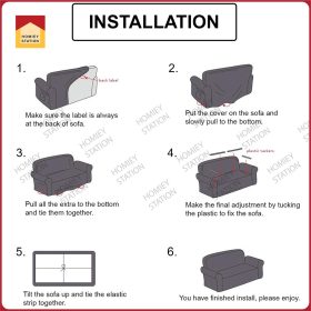 Sofa Cover 1/2/3 Seater Couch Slip Cushion L shape Universal Slipcover Elastic - SC32 - Image 7