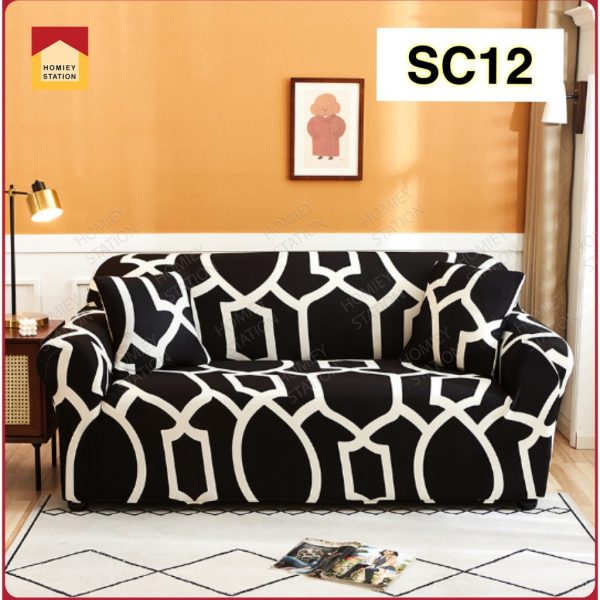 Sofa Cover 1/2/3 Seater Couch Slip Cushion L shape Universal Slipcover Elastic - SC12