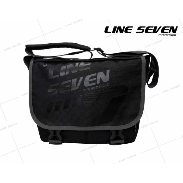 LINE SEVEN Sling Bag / Crossbody Bag / Document Bag / Messenger Bag / Unisex Bag 1059-SL - Black