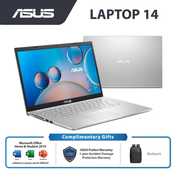 ASUS A416E-AEB592TS FHD Laptop (14"/I5-1135G7 4GB 512GB SSD Intel W10 HS) - Silver