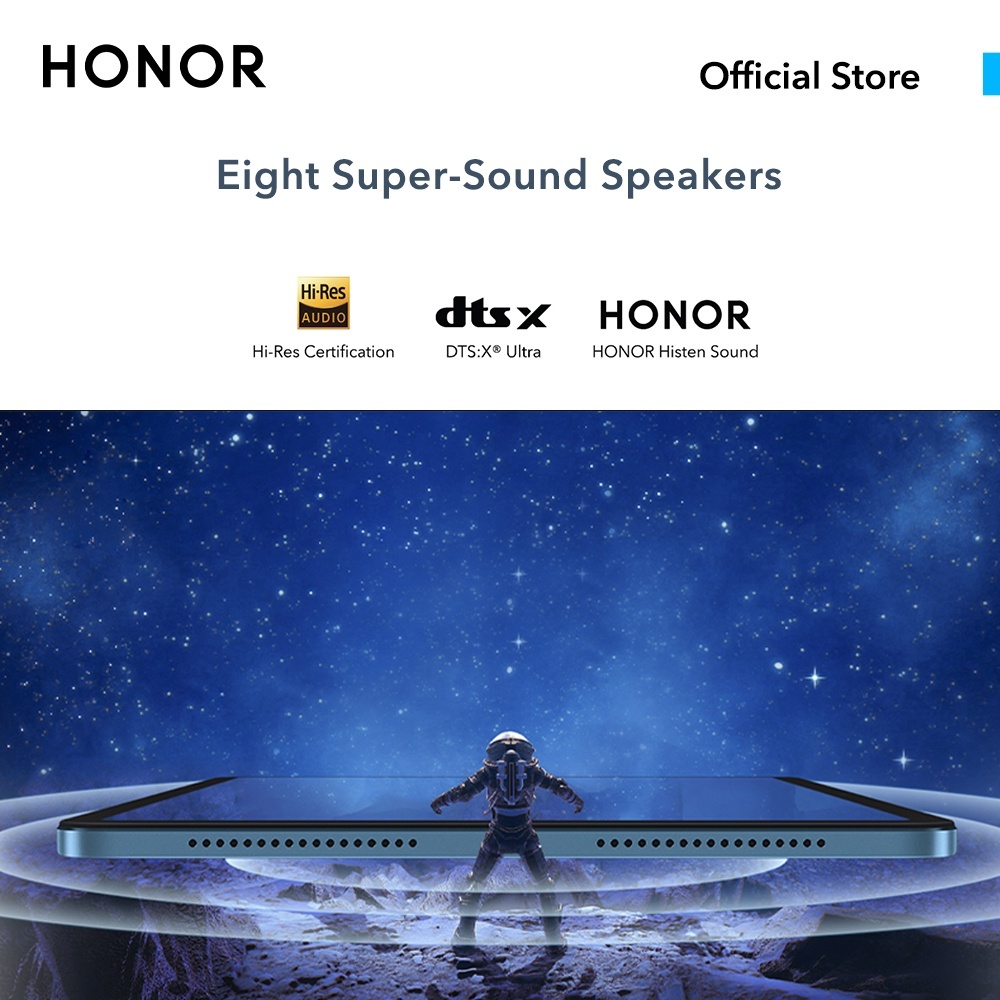 HONOR Pad 8 (6G+2G Extension+128G) 12-inch Eye-Comfort HONOR FullView Display丨Eight Super-Sound Speakers - Blue Hour - Image 17