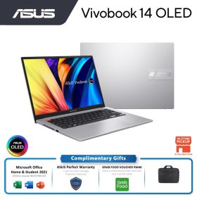 ASUS Vivobook K3402Z-AKM113WS (I5-12500H, 8GB, 512GB SSD, INTEL, 14.0" 2.8K OLED, W11, H&S) - Grey - Image 2