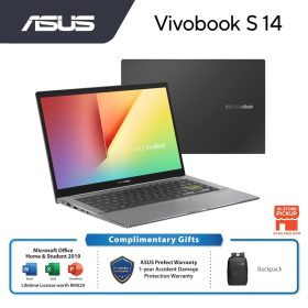 ASUS Vivobook S14 M433I-AEB004TS (Ryzen 7-4700U/8GB RAM/512GB SSD/Radeon/Win10H/MS OFFICE/2YRS WTY) - Grey - Image 2
